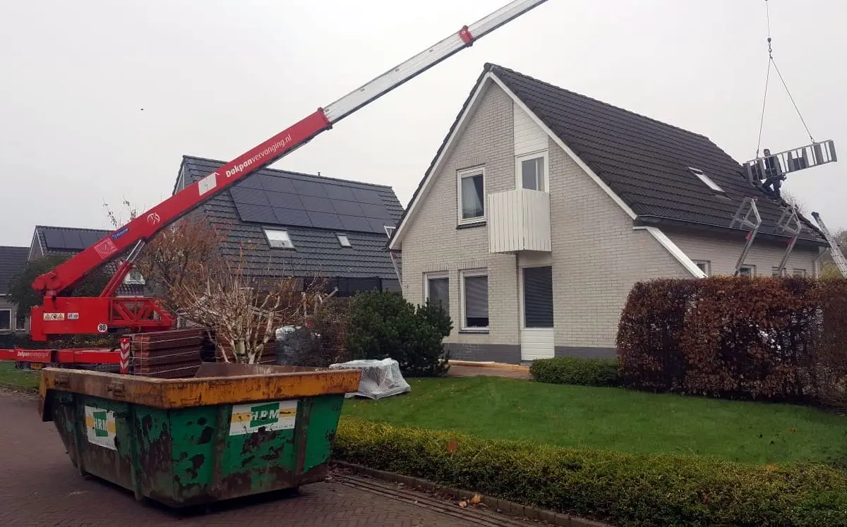 Dakvernieuwing toegepast op een woning in Harkstede
